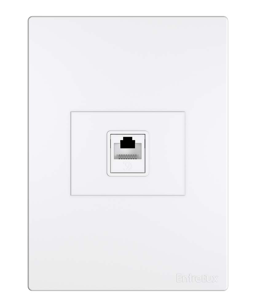 Classic 4×2 entrada RJ45 branco