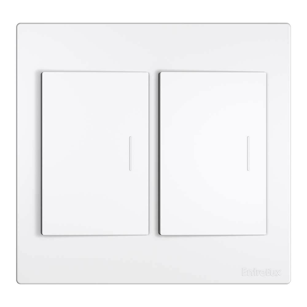 Classic 4×4 tecla grande dupla branco