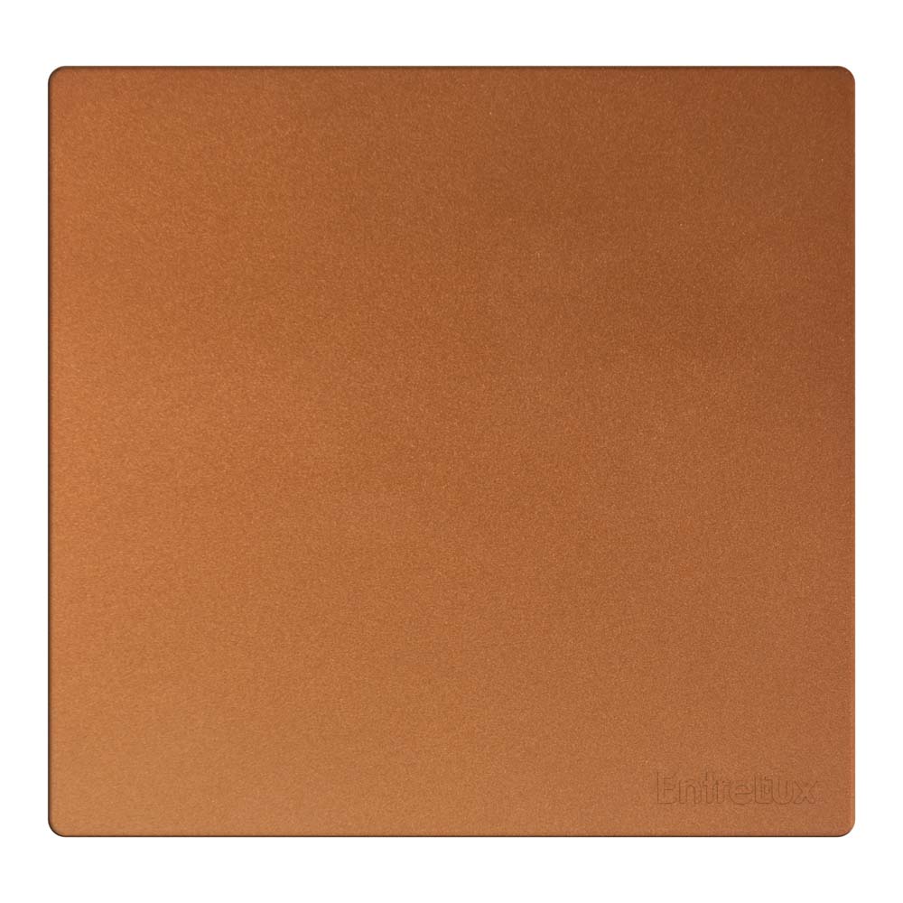 Placa e suporte cega linha fit clean bronze