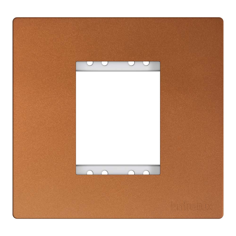 Placa e suporte janela menor linha fit clean bronze