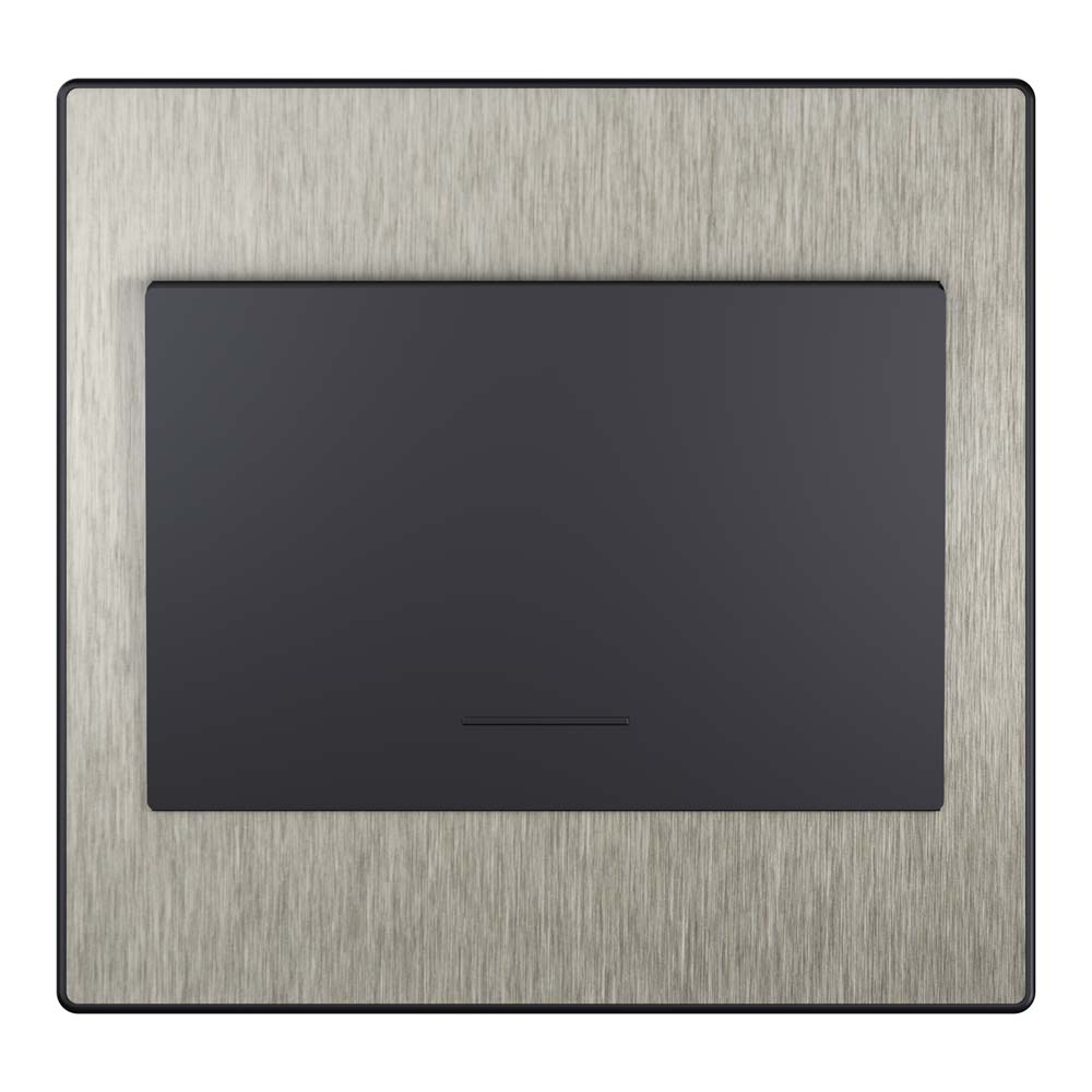 Fit steel interruptor – tecla grande aço escovado