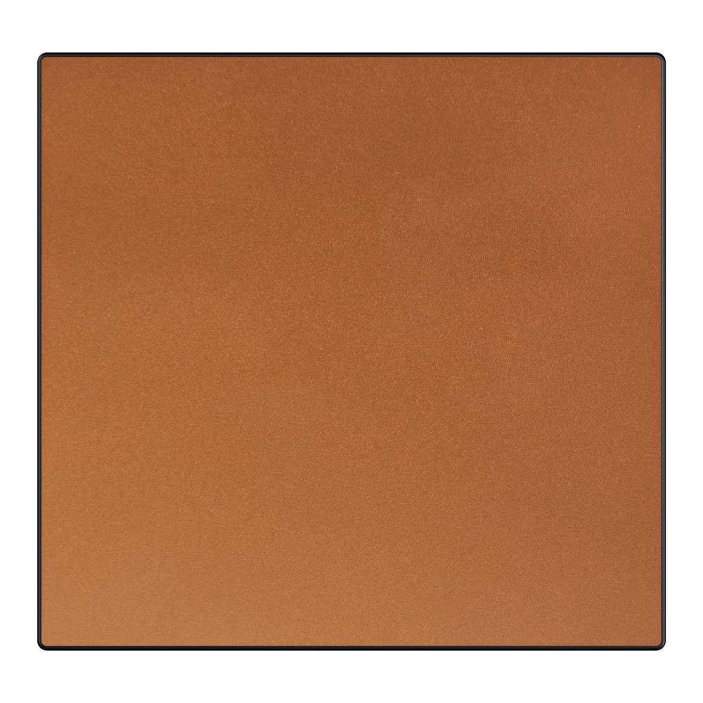 placa e suporte cego linha steel 4×4 bronze